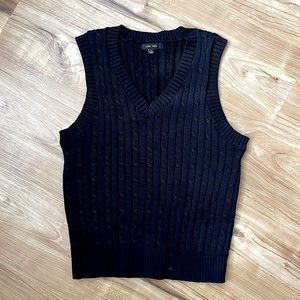 Black Sweater Vest